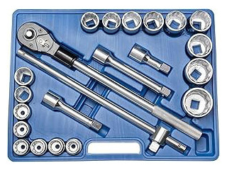 Steckschlüsselsatz 22 tlg. 3/4" 12-kant, metrisch